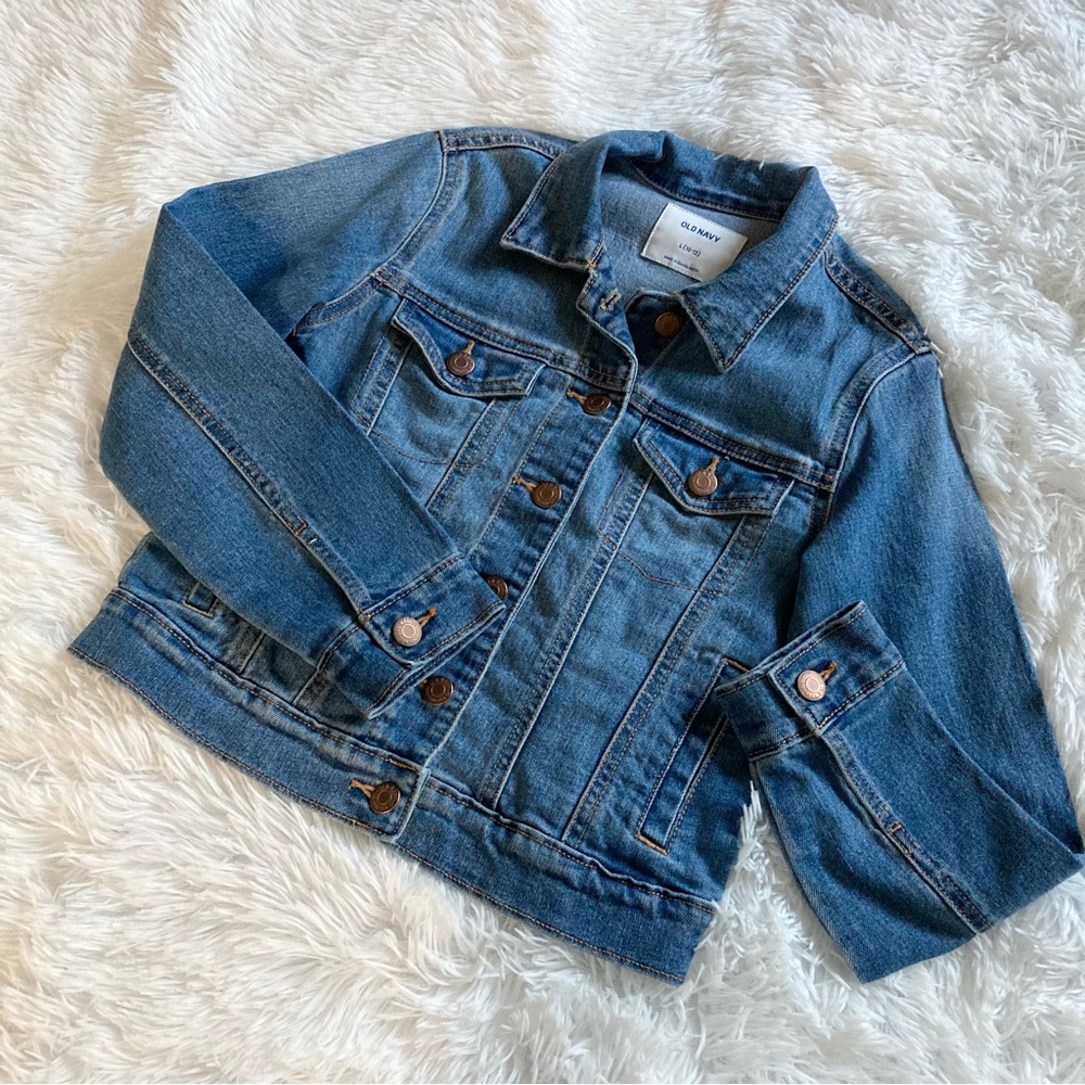 Girls Jean Jacket Old Navy Size 10-12 Kids